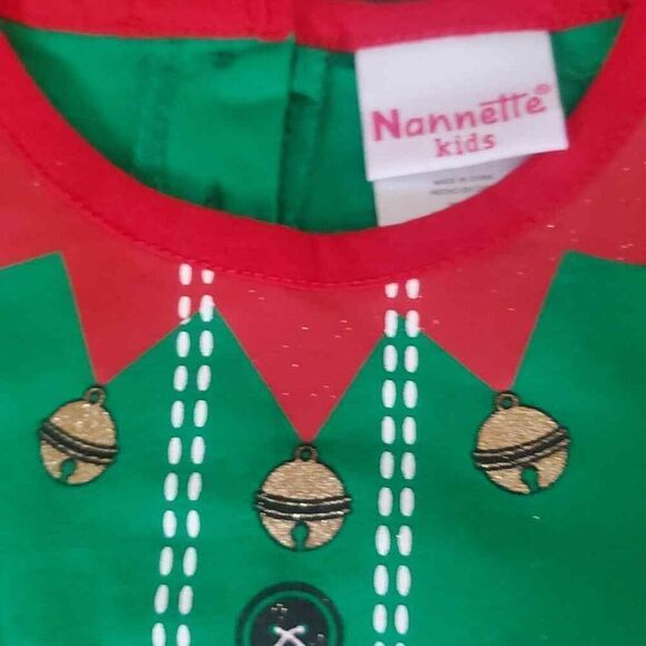 NWT NANETTE BABY GIRLS ELF OUTFIT - Picture 4 of 5